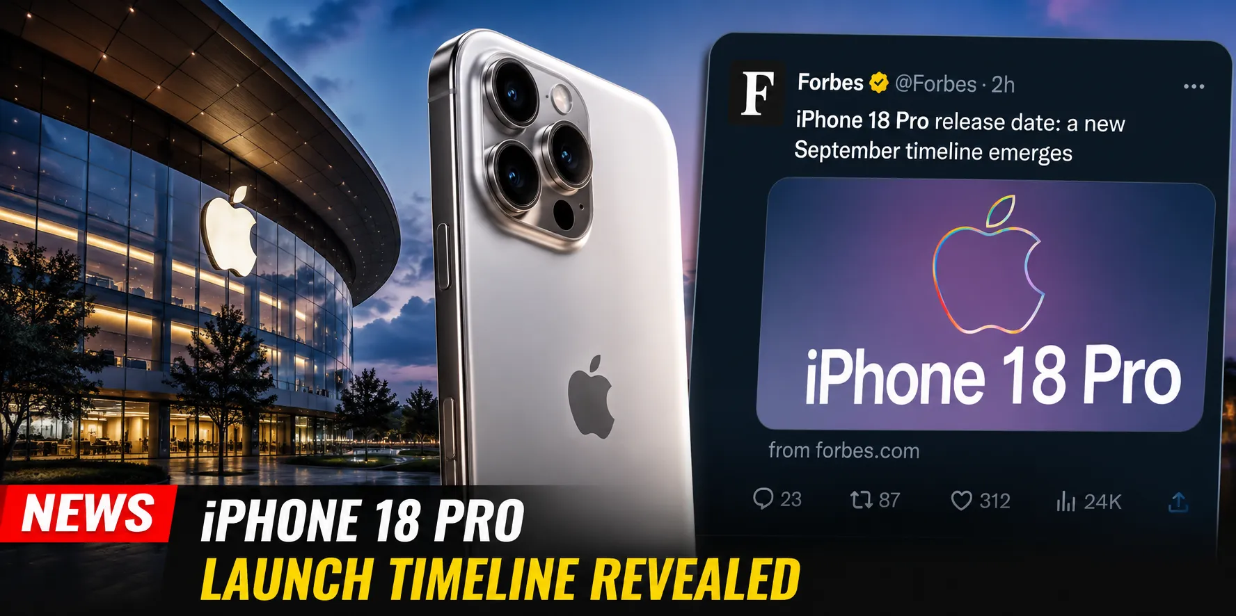 iPhone 18 Pro Expected to Arrive Earlier in September as New Launch Timeline Emerges